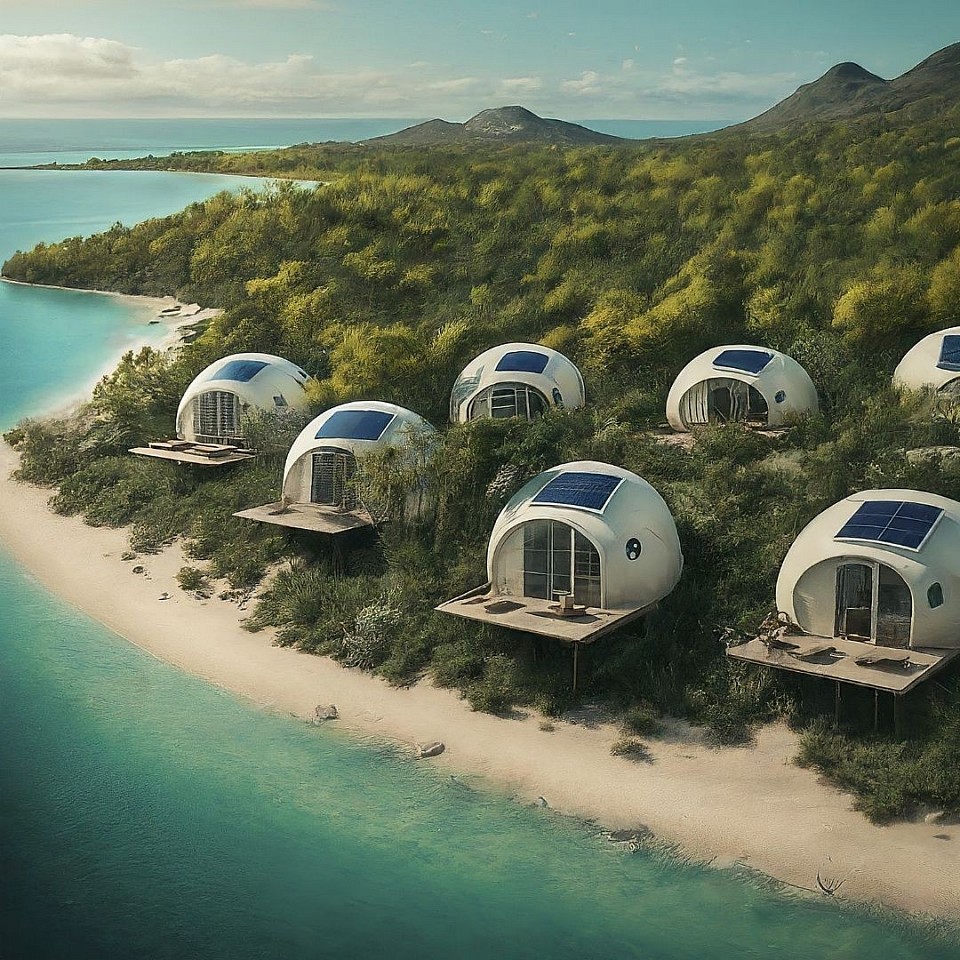 Ai shot, but accurate. 20ft dia., 314ft² Beach Resorts: Seawater, Beach Sand, PPC cement and Basalt Fiber