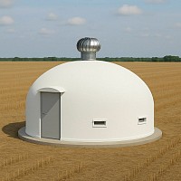 Thin shell harvest storage built by a community